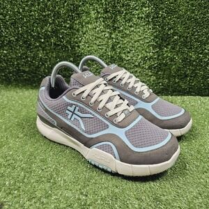 Kuru Carrera Light Grey Blue Athletic Comfort Walking Sneakers Womens Size 8